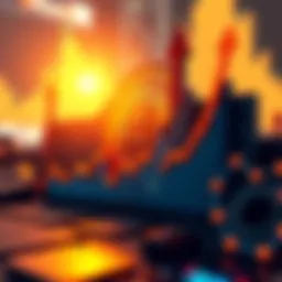 A graphic representing Bitcoin price trends with upward arrows and market statistics in 2026