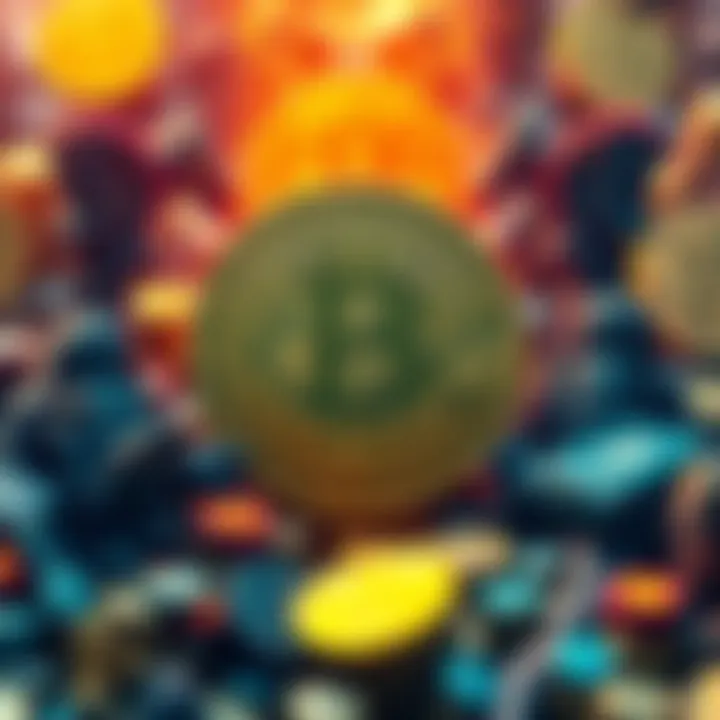 A visual representation of 60 million millionaires facing a limited supply of 21 million Bitcoins, illustrating the wealth imbalance.