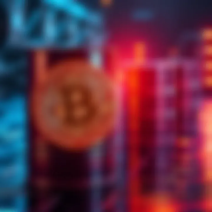 A visual representation of Bitcoin mining operations and rising oil prices. A graphic showing a Bitcoin symbol alongside an oil barrel, illustrating the connection between energy costs and cryptocurre...