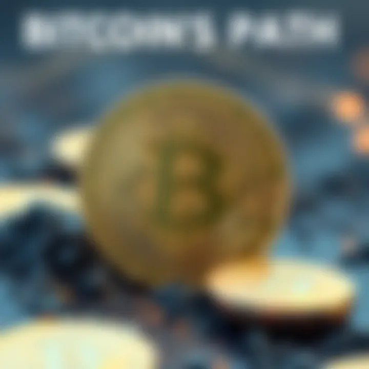 Bitcoin prediction concept A graphic of Bitcoin with a bold quote about its value potential, featuring John McAfee's quote on the rise of cryptocurrency.