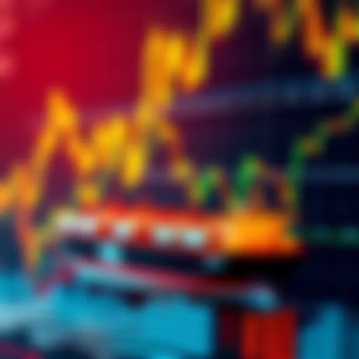 A close-up of a Bitcoin price chart showing fluctuations with an overlay of oil tankers representing tensions in the Hormuz Strait.