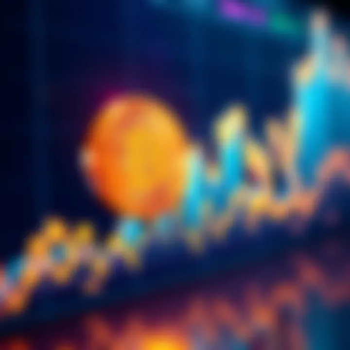 A visual representation of Bitcoin's price movements over time, showcasing sharp spikes and drops, symbolizing the market's volatility.