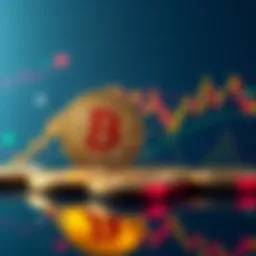 A chart showing Bitcoin's price movement over the weekend, indicating a slump.