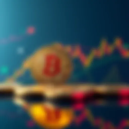 A chart showing Bitcoin's price movement over the weekend, indicating a slump.