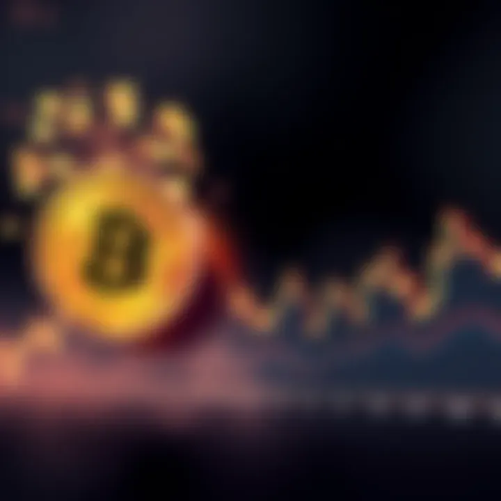 A Bitcoin price chart showing a significant drop in October alongside historical data points.