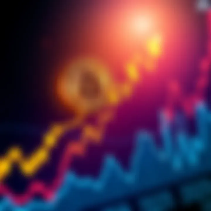 A graph showing Bitcoin price sharply increasing, representing market optimism in 2025