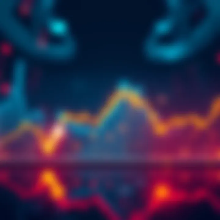 A graph showing Bitcoin's price dropping towards $40K with downward arrows