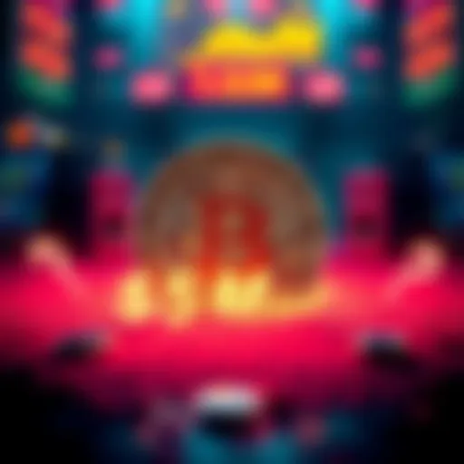 A graphic showing Bitcoin symbol with question marks around it, illustrating skepticism about reaching $5 million