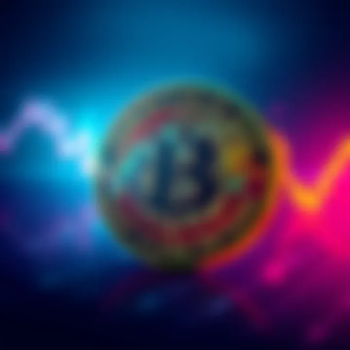 Chart showing Bitcoin price falling to one-year low