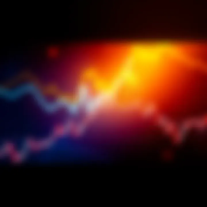 A graph showing the decline of Bitcoin's value over time with a downward trend line.