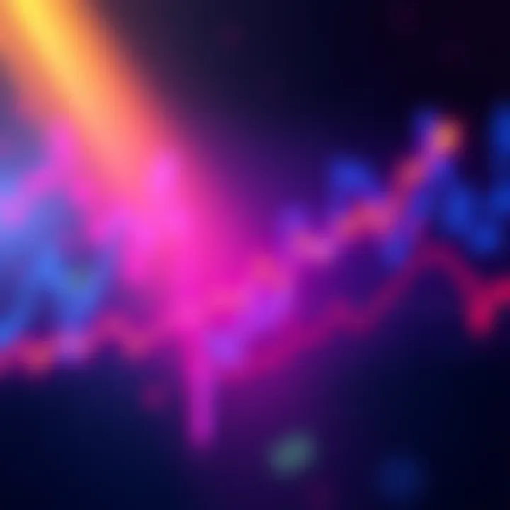 A graph showing Bitcoin's price drop by 7% with a downward trend line