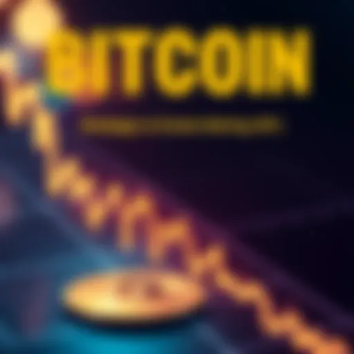 A graph showing a downward trend in Bitcoin's value, symbolizing market decline and investor decisions.