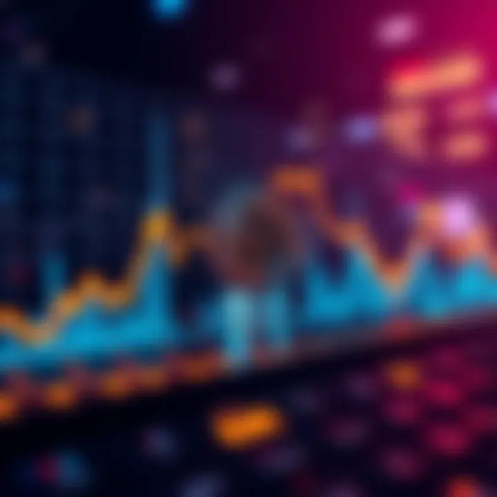 A graph showing Bitcoin's price rise to $74K and then decline to $68K