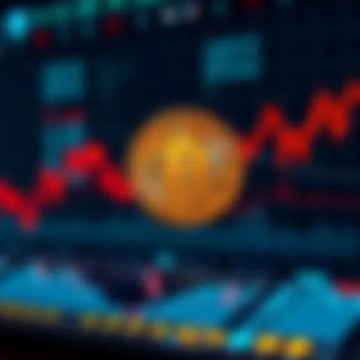 A graphic showing Bitcoin's price fluctuation with a professor's quote about Bitcoin reaching $100 versus current predictions of $1M