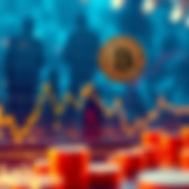 Graph showing a downward trend in Bitcoin prices with analysts discussing predictions