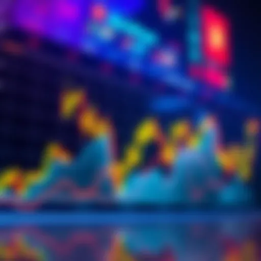 A dynamic Bitcoin price chart displaying ups and downs, illustrating potential shifts in market cycles.