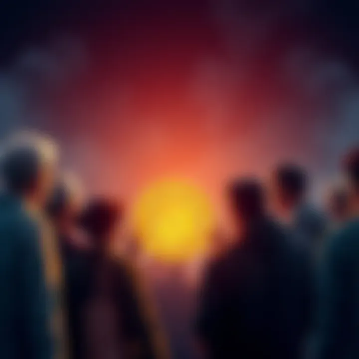 A group of people in Iran discussing Bitcoin and cryptocurrency for financial security amidst economic struggles.