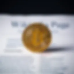 A visual representation of one Bitcoin coin with a background featuring a Wikipedia page, symbolizing the rarity of owning Bitcoin versus having a page on the site.