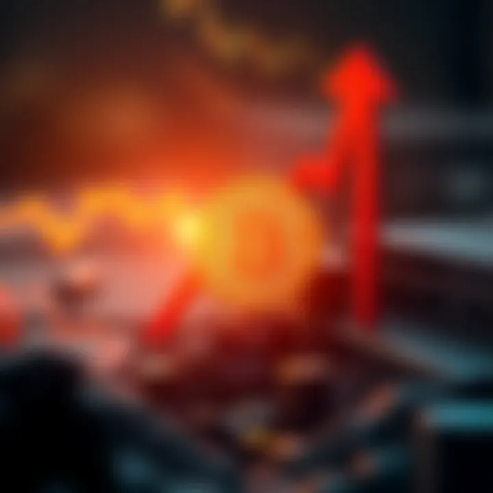 A graphic showing Bitcoin's price rising with an arrow pointing towards the $88,000 mark, depicting a bullish trend.