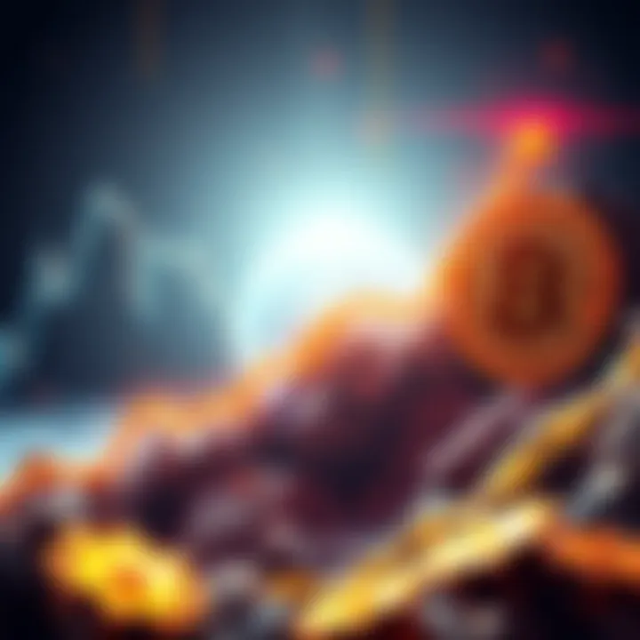 A visual representation of Bitcoin's price chart showing an upward trend, with excitement in the air among enthusiasts.