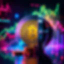 A visual representation of Bitcoin symbol amidst financial charts and a safe, illustrating its role as a secure investment option.