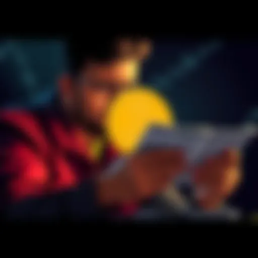 A person stressed about their bitcoin investment while looking at bills, weighing options to sell or hold.