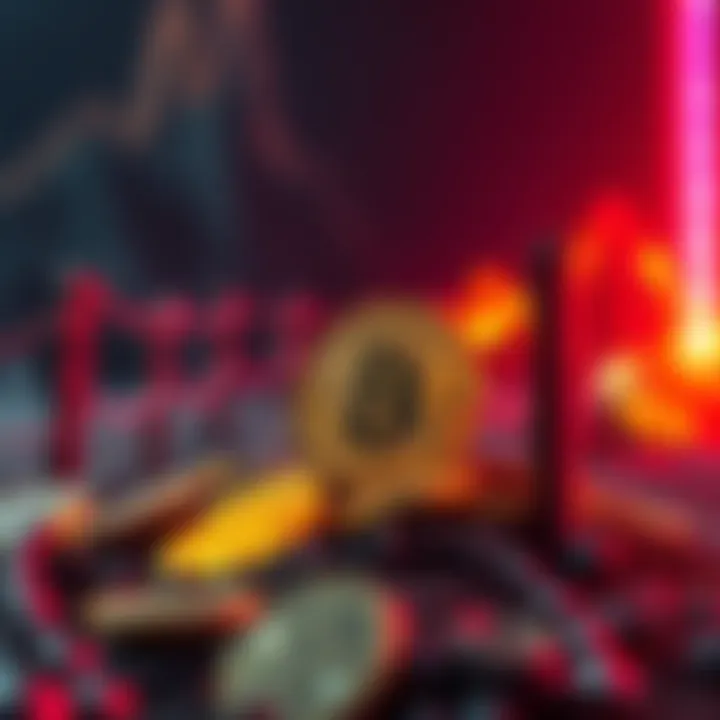 Bitcoin Scarcity Concept A visual representation of Bitcoin scarcity, showing a few Bitcoin coins surrounded by a fence, symbolizing limited availability as larger entities acquire more BTC.