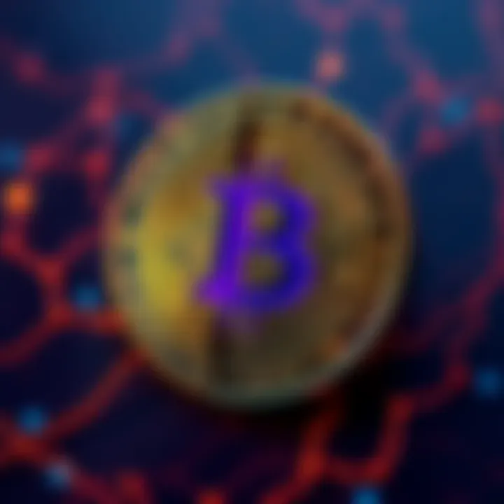 A digital representation of Bitcoin with a broken lock symbolizing its vulnerability.
