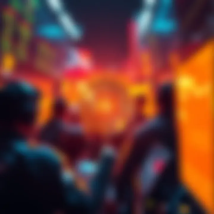 Visual representation of a $100 million sell wall for Bitcoin, showing traders reacting to market changes as profits are taken.