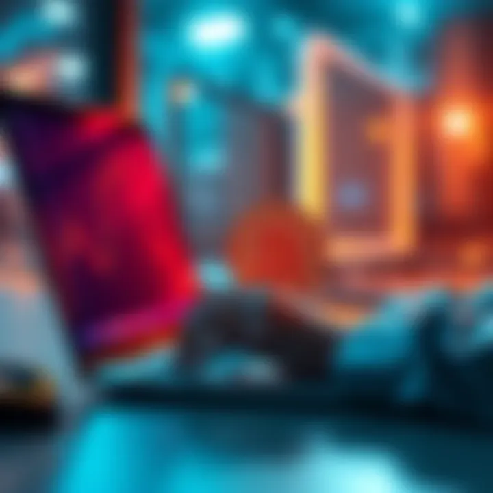 Bitcoin sold securely A person using a laptop to sell Bitcoin on a secure instant exchange platform