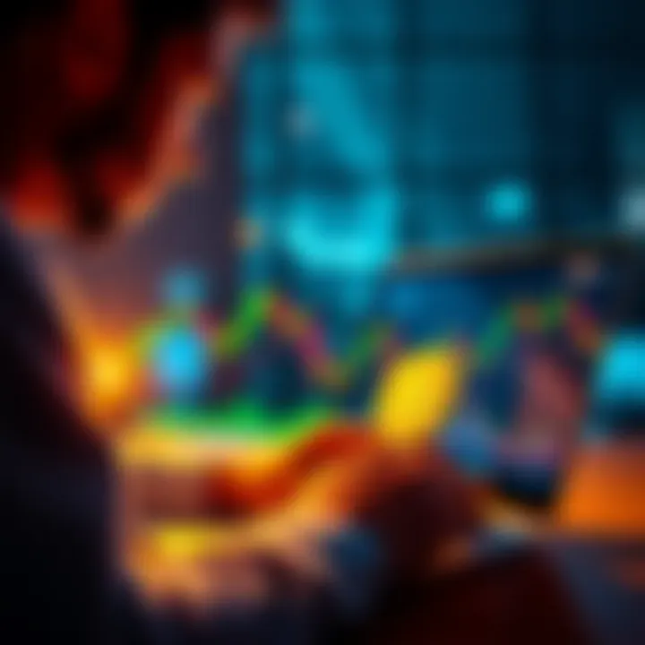 Bitcoin Selling Tips A person looking at a Bitcoin chart on a laptop, considering selling their Bitcoin for profit.