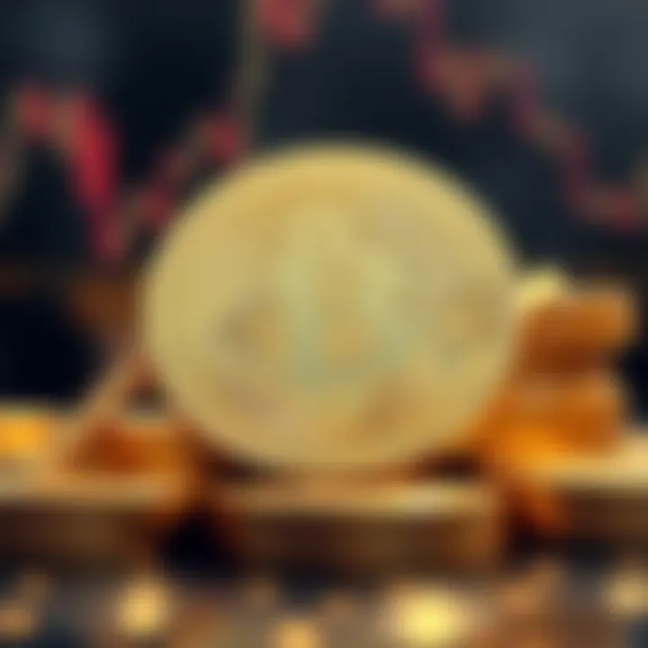 Graphic showing Bitcoin coins with a split symbol, representing the concept of a stock split in cryptocurrency.