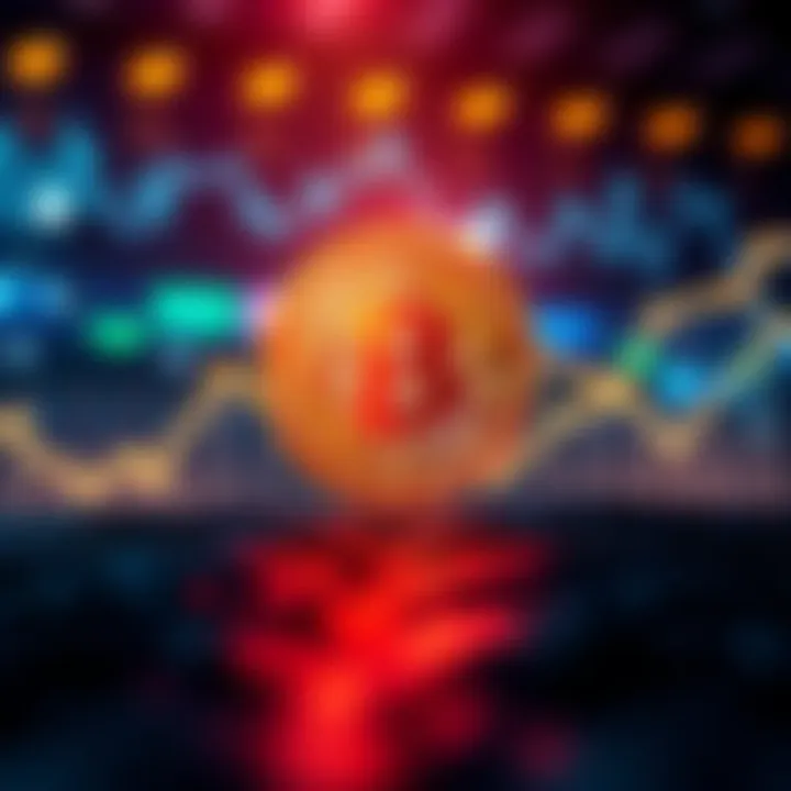 A graphic showing Bitcoin symbol with rising graph lines, representing its potential as a reliable store of value.