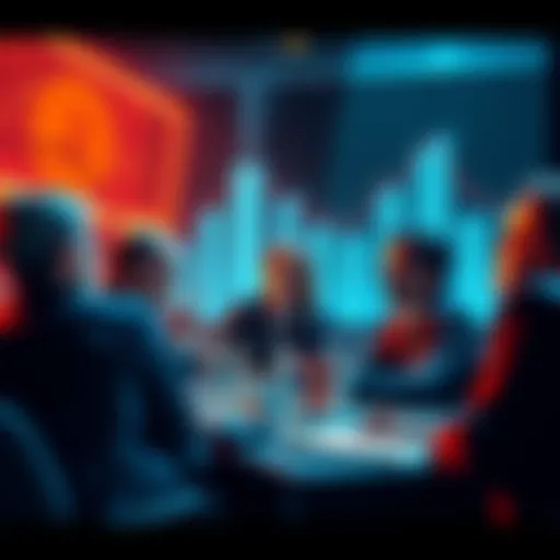 Investors discussing strategies for Bitcoin after buying at high price