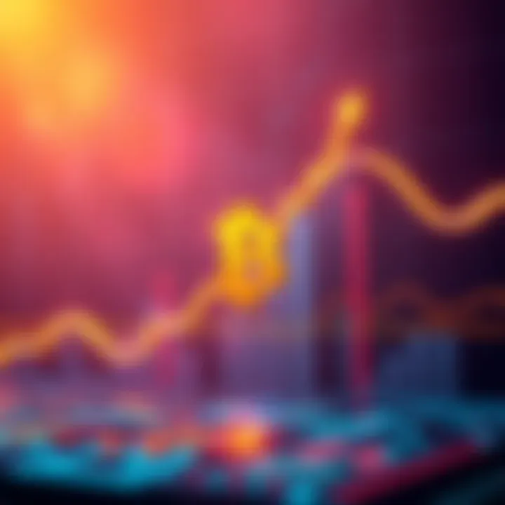 Bitcoin Support Level A graphic showing Bitcoin's price hovering around the $68,000 support line with upward arrows indicating bullish trend potential.