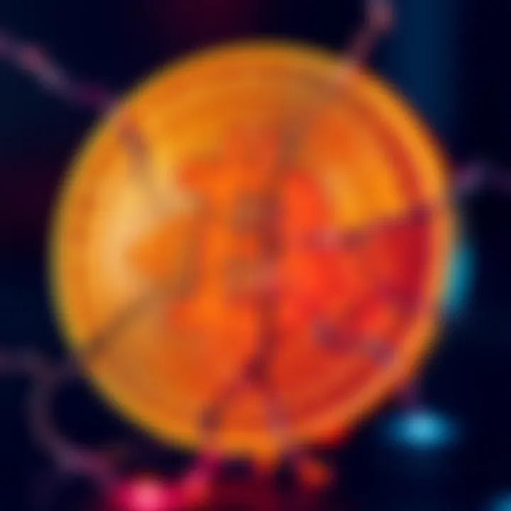 Bitcoin Symbol with Cracks Bitcoin symbol showing signs of cracking, representing doubts about its future.