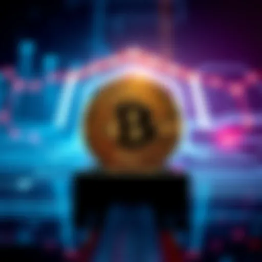 A prominent Bitcoin symbol displayed on a secure digital background, representing stability in cryptocurrency.