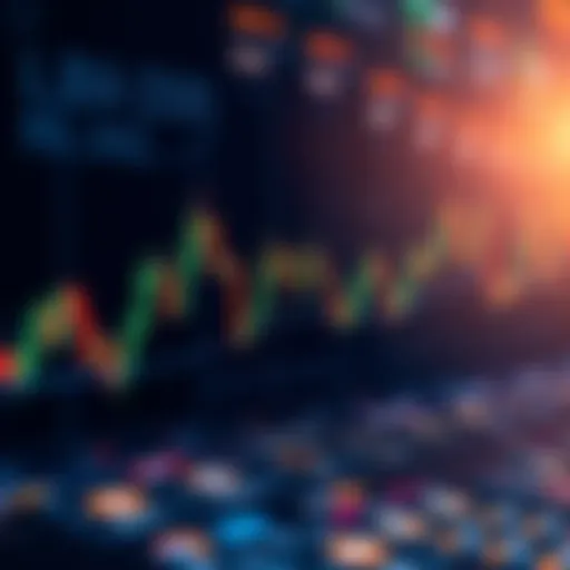 A graph showing Bitcoin price movements with buy and sell indicators during market downturns