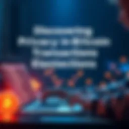 A person using a laptop to manage Bitcoin transactions securely, with a focus on privacy and self-custody, avoiding centralized exchanges.