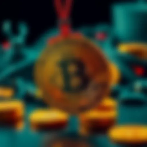 Representation of Bitcoin being transferred from the U.S. government to Coinbase, symbolizing the movement of funds linked to the 2016 Bitfinex hack.