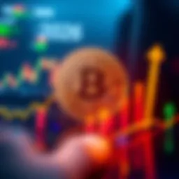 Graph showing Bitcoin price trends and market analysis for 2026 with upward arrows and charts