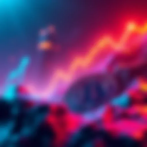 Illustration showing Bitcoin breaking through a resistance level with a rising graph line, symbolizing bullish market sentiment.