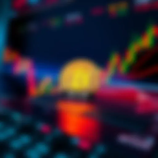 Graphic showing Bitcoin symbol with a label indicating conservative valuation at $840,000, set against a backdrop of financial charts