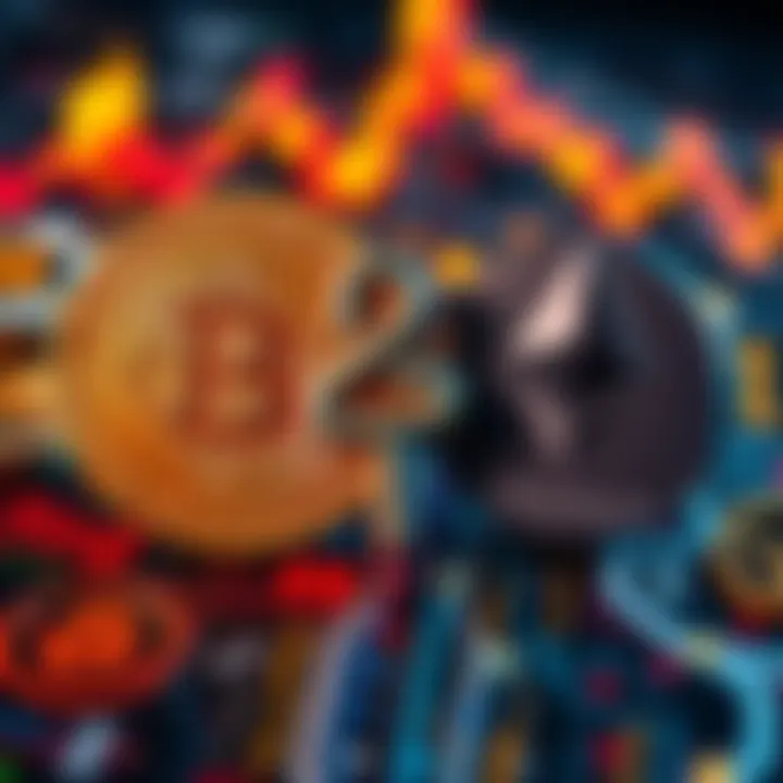 A graphic depicting Bitcoin and Ethereum logos with a question mark, symbolizing the investment debate between the two cryptocurrencies.