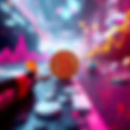 A visual representation showing Bitcoin in a static position while new cryptocurrencies are racing ahead, emphasizing Bitcoin's stagnant growth against vibrant newer coins.