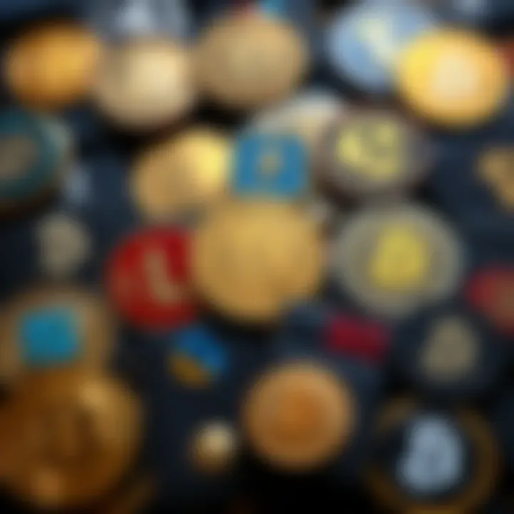 A collection of early Bitcoin wallets and platforms where people stored their cryptocurrency between 2008 and 2017, showcasing various designs and logos.