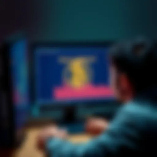 A frustrated person looking at their computer screen showing a pending Bitcoin withdrawal for over two days.