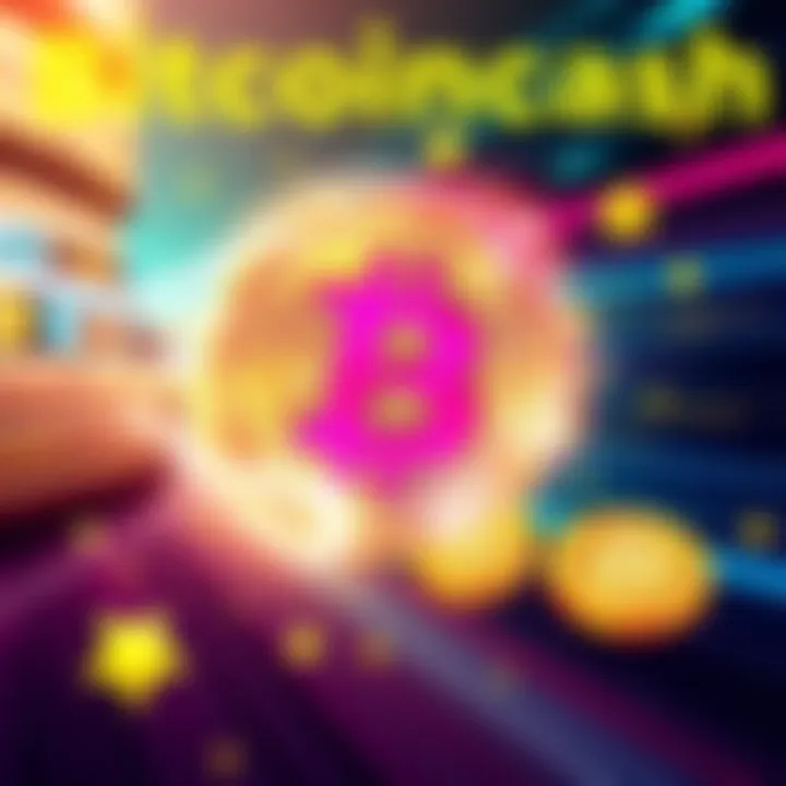 Bitcoincash Transaction Speed A visual representation of Bitcoincash symbolizing fast transactions and low fees, with a digital wallet and coins in motion.