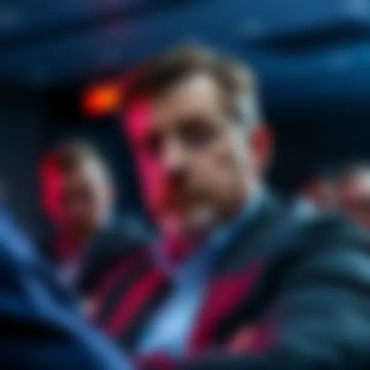 BitGo's CEO looking worried at a conference, discussing the Kaspa listing