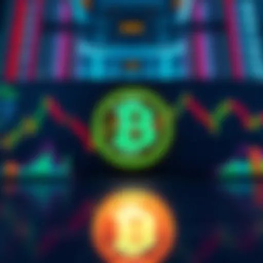 BitGo logo with stock market charts, symbolizing its debut as a publicly traded company